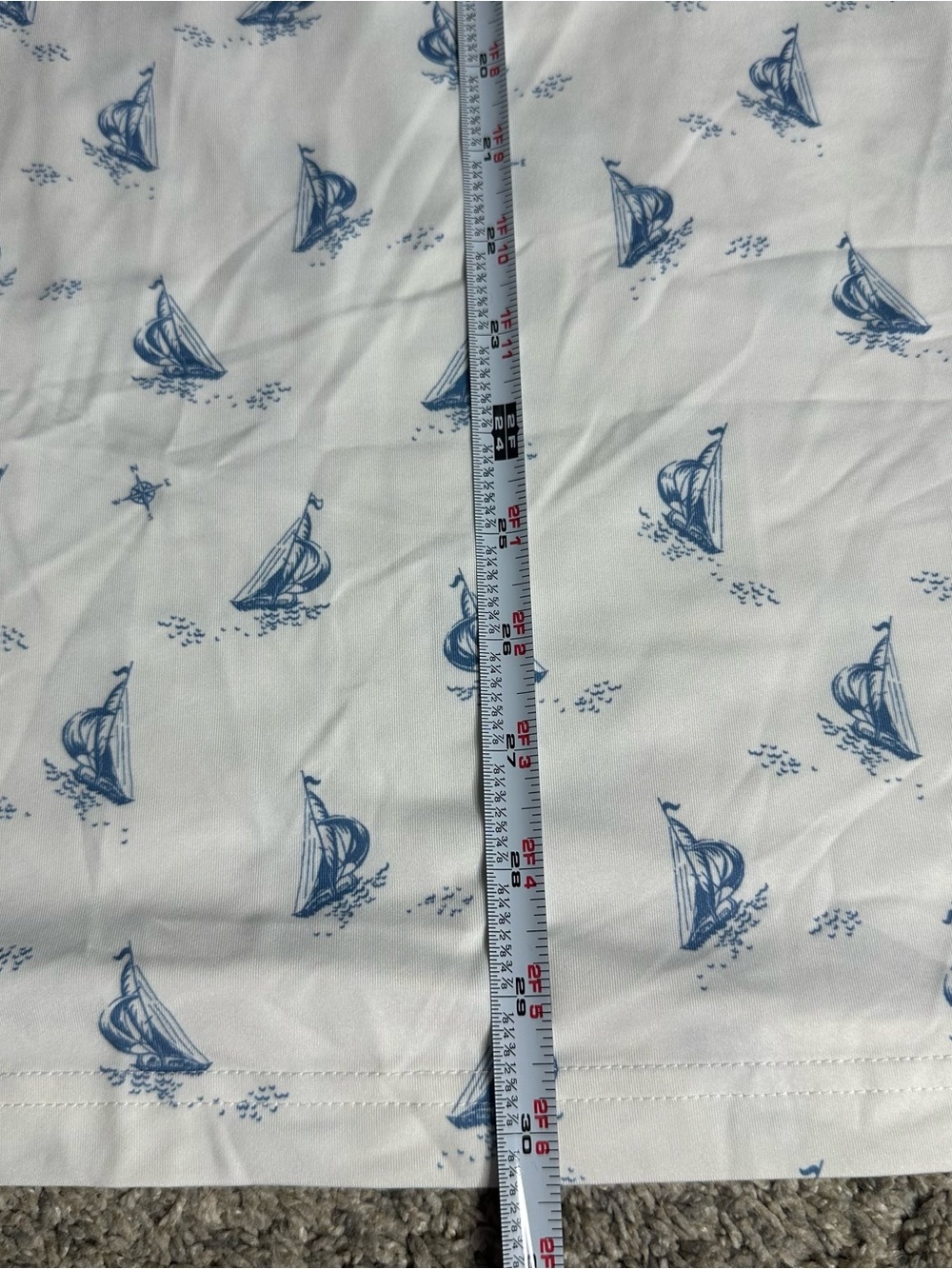 Polo Ralph Lauren Classic Fit Performance Polo Shirt XL white blue sailboat - Picture 12 of 14